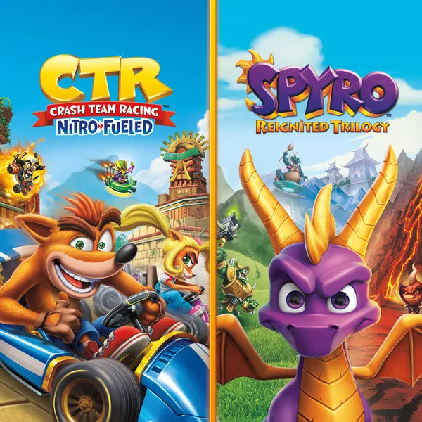اکانت قانونی ظرفیت دوم Crash Team Racing Nitro-Fueled + Spyro Game Bundle برای PS4